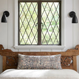 Amber Lewis x Loloi PAL0012 Denim / Natural 13" x 35" Cover Only Pillow White Cliff Studio Throw Pillows