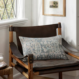 Amber Lewis x Loloi PAL0013 Ocean / Clay 13" x 21" Cover Only Pillow White Cliff Studio Throw Pillows