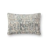 Amber Lewis x Loloi PAL0013 Ocean / Clay 13" x 21" Cover Only Pillow White Cliff Studio Throw Pillows