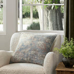 Amber Lewis x Loloi PAL0015 Sky / Natural 22" x 22" Cover Only Pillow
