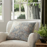 Amber Lewis x Loloi PAL0015 Sky / Natural 22" x 22" Cover Only Pillow