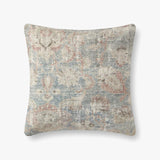 Amber Lewis x Loloi PAL0015 Sky / Natural 22" x 22" Cover Only Pillow