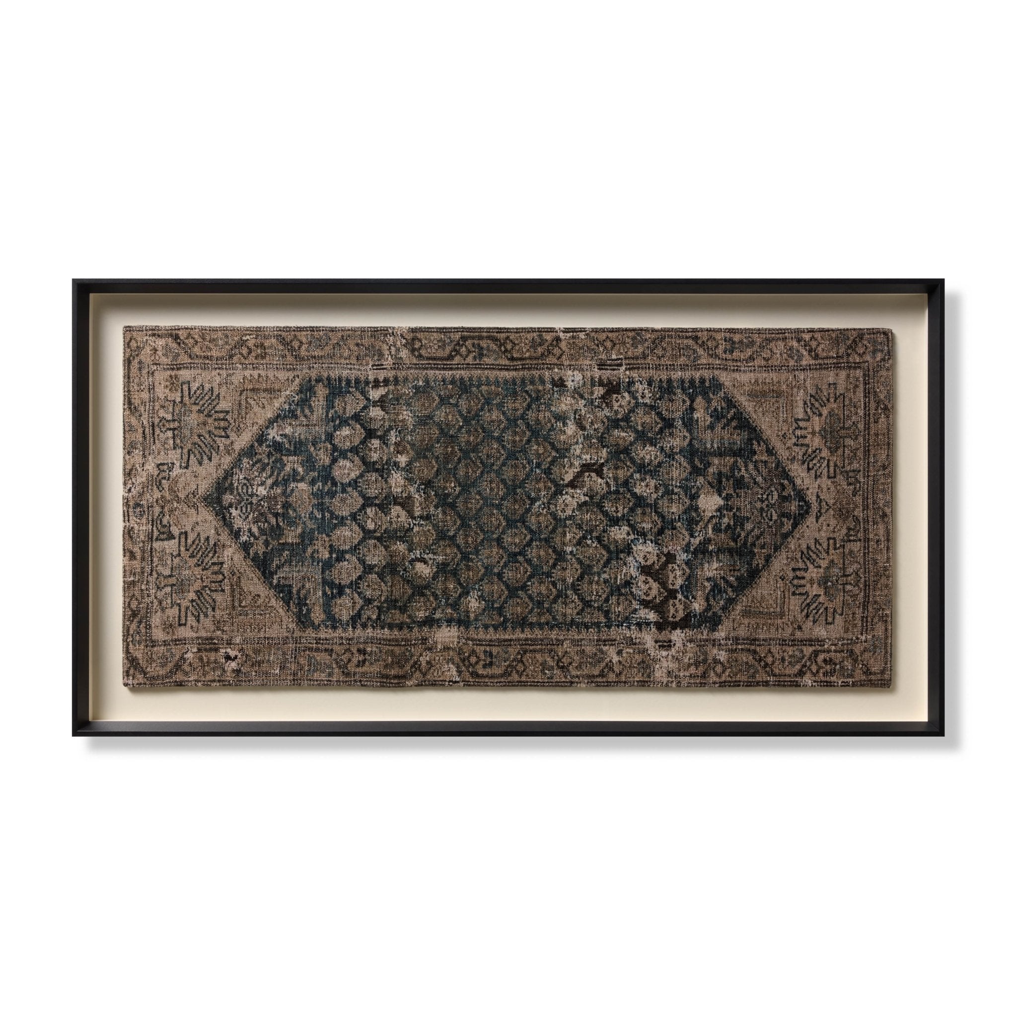 Amber Lewis x Loloi Pismo Blue / Beige 4' - 8" x 2' - 4" Wall Art White Cliff Studio Textile Art