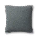 Amber Lewis x Loloi Sable PAL0033 Blue 22'' x 22'' Cover Only Pillow