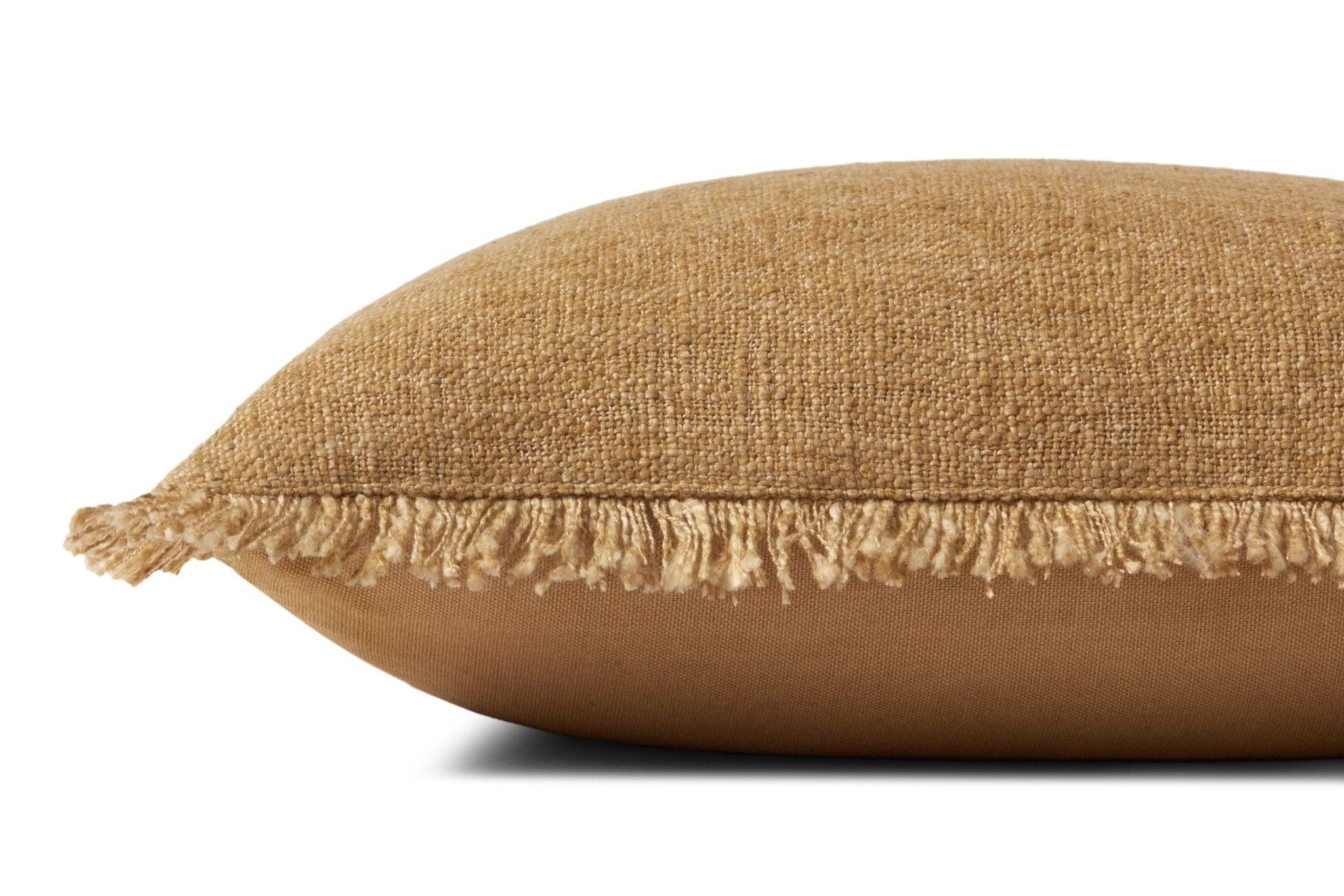 Amber Lewis x Loloi Sable PAL0033 Gold 13'' x 21'' Cover Only Pillow
