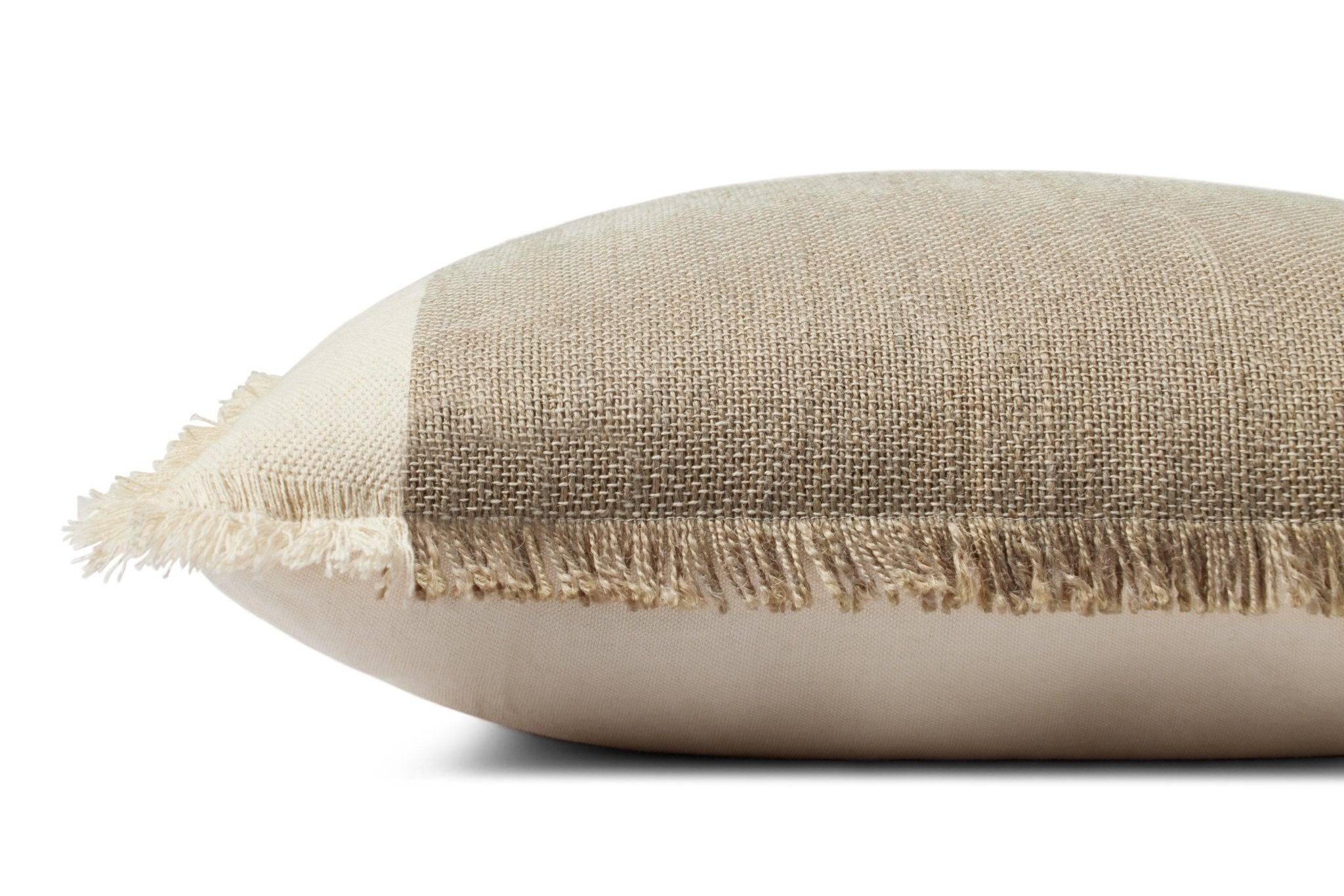 Amber Lewis x Loloi Seraphina PAL0037 Ivory / Earth 18'' x 18'' Cover Only Pillow