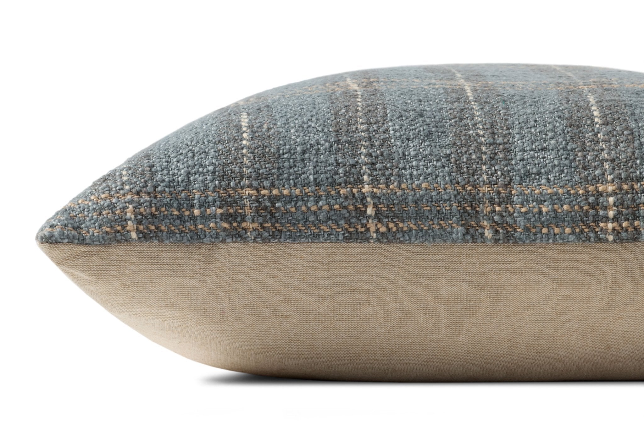 Amber Lewis x Loloi Stockton Blue 18'' x 18'' Pillow Covery Only White Cliff Studio Pillow