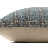 Amber Lewis x Loloi Stockton Blue 18'' x 18'' Pillow Covery Only White Cliff Studio Pillow