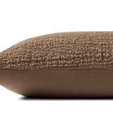 Amber Lewis x Loloi Sutro Brown 13'' x 21'' Pillow Covery Only White Cliff Studio Pillow