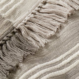 Amber Lewis x Loloi TAL0002 Grey / Ivory Throw Blanket