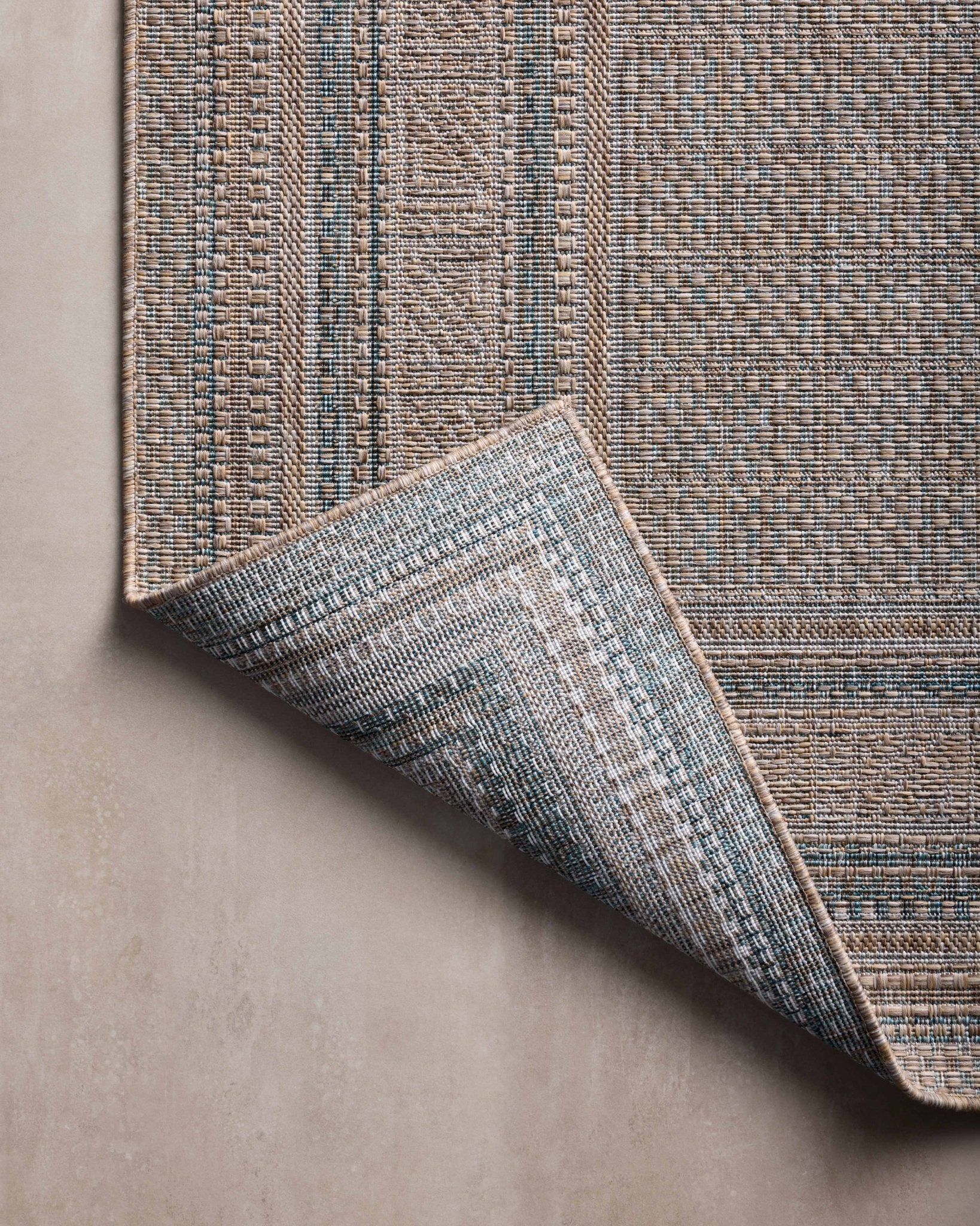 Amber Lewis x Loloi Topanga Natural / Teal Rug