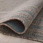 Amber Lewis x Loloi Topanga Natural / Teal Rug