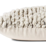 Amber Lewis x Loloi Vivienne Dove / Smoke 13'' x 21'' Cover w/Down Pillow White Cliff Studio Pillow