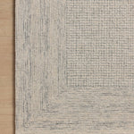 Amber Lewis x Loloi Windsor Ivory / Sky 18" x 18" Sample Rug White Cliff Studio Sample Rug