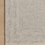 Amber Lewis x Loloi Windsor Ivory / Sky 18" x 18" Sample Rug White Cliff Studio Sample Rug