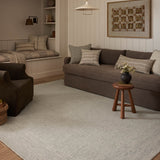 Amber Lewis x Loloi Windsor Ivory / Sky 18" x 18" Sample Rug White Cliff Studio Sample Rug