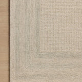 Amber Lewis x Loloi Windsor Ivory / Spa 18" x 18" Sample Rug White Cliff Studio Sample Rug