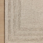 Amber Lewis x Loloi Windsor Ivory / Stone 18" x 18" Sample Rug White Cliff Studio Sample Rug