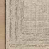Amber Lewis x Loloi Windsor Ivory / Stone 18" x 18" Sample Rug White Cliff Studio Sample Rug