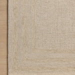 Amber Lewis x Loloi Windsor Ivory / Wheat 18" x 18" Sample Rug White Cliff Studio Sample Rug