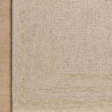 Amber Lewis x Loloi Windsor Ivory / Wheat 18" x 18" Sample Rug White Cliff Studio Sample Rug