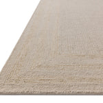 Amber Lewis x Loloi Windsor Ivory / Wheat 18" x 18" Sample Rug White Cliff Studio Sample Rug