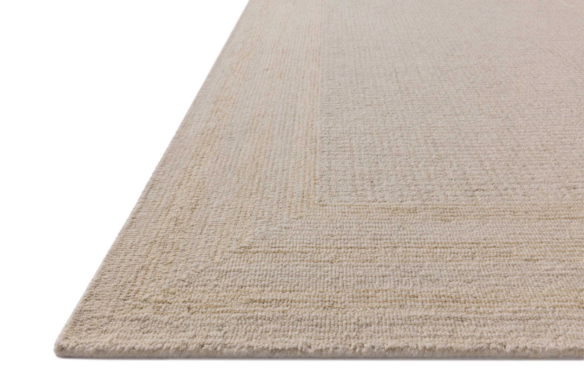 Amber Lewis x Loloi Windsor Ivory / Wheat 18" x 18" Sample Rug White Cliff Studio Sample Rug