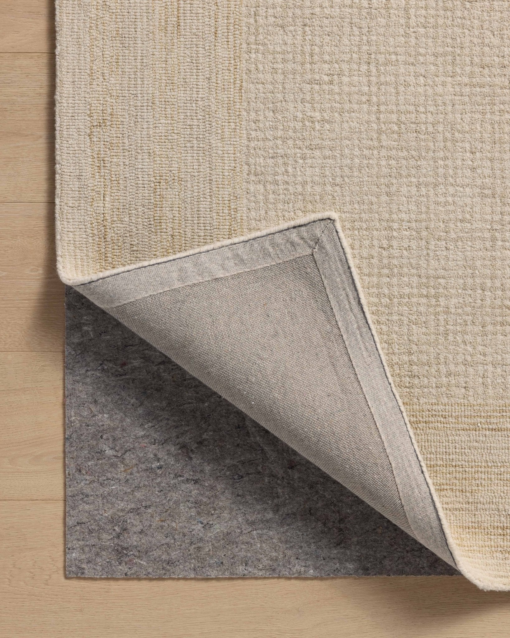 Amber Lewis x Loloi Windsor Ivory / Wheat 18" x 18" Sample Rug White Cliff Studio Sample Rug