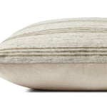 Amber Lewis x Loloi Zephyr PAL0040 Ivory / Olive 22'' x 22'' Cover Only Pillow White Cliff Studio Pillow