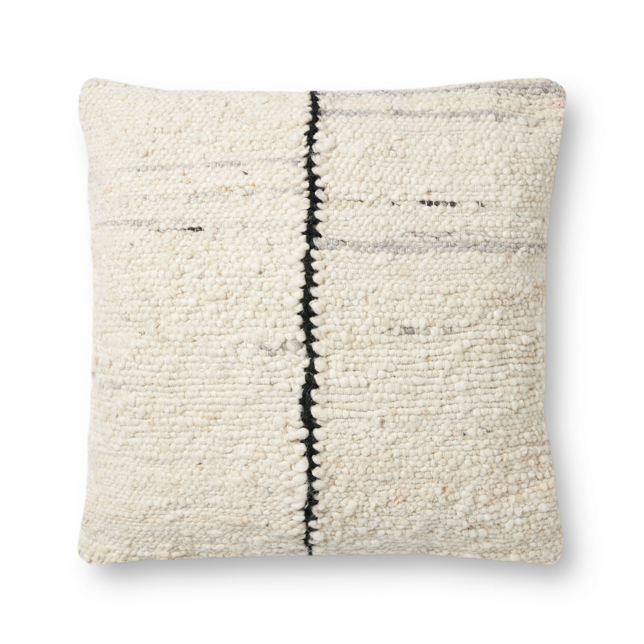 Amber Lewis x LoloiIvory / Black 22'' x 22'' Cover Only Pillow White Cliff Studio Throw Pillows