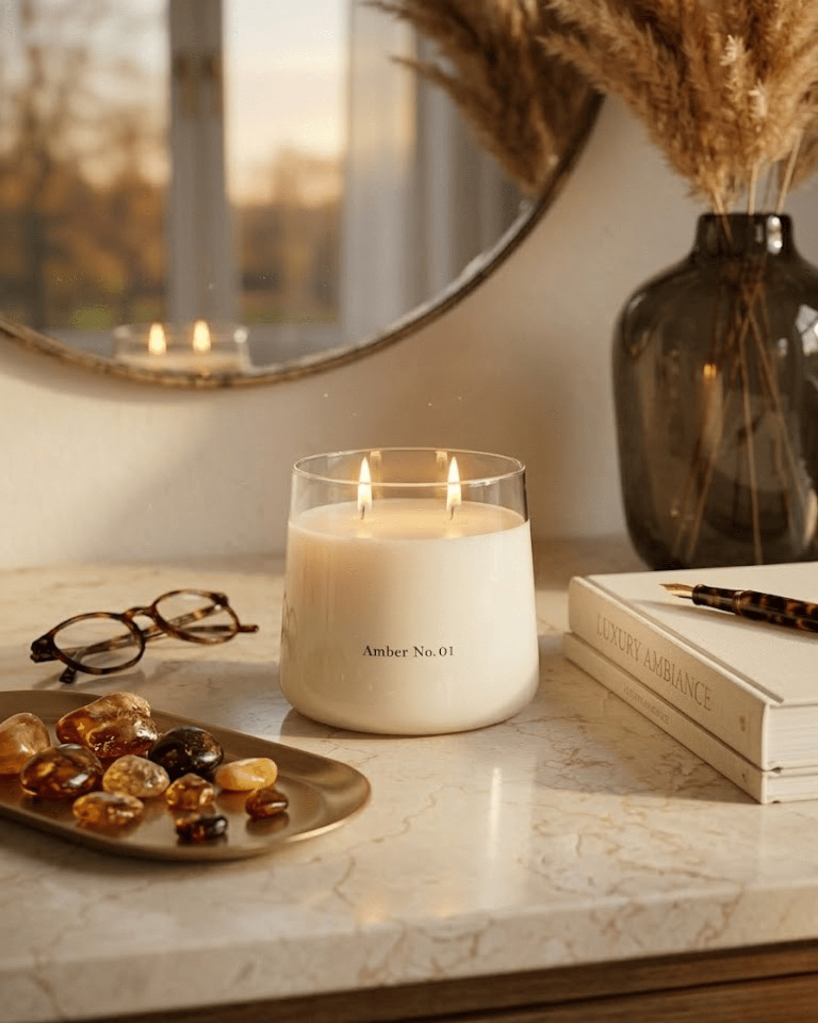 Amber No. 01 Candle White Cliff Studio Candles
