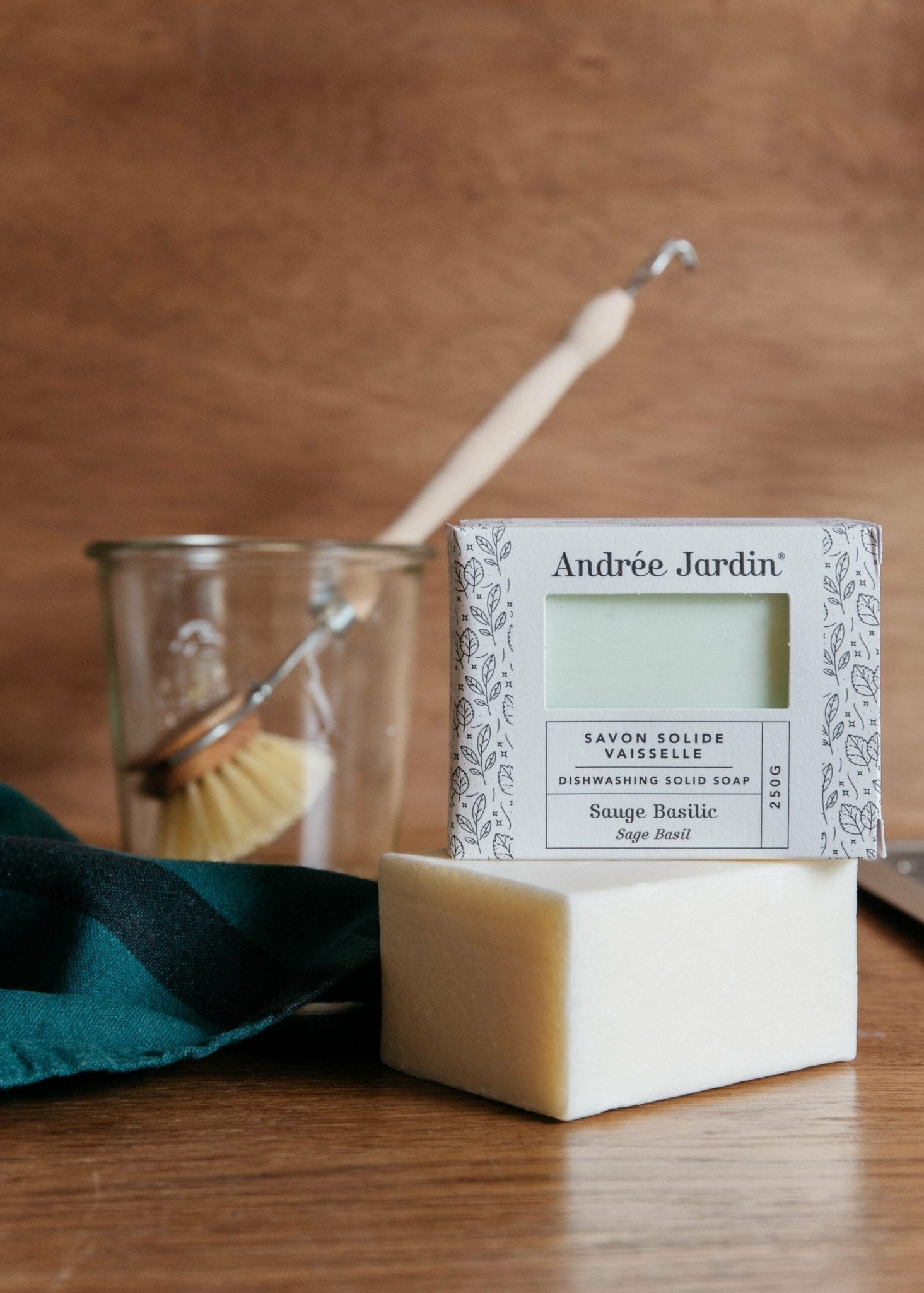 Andre Jardin Solid Dish Washing Soap - Sage Basil