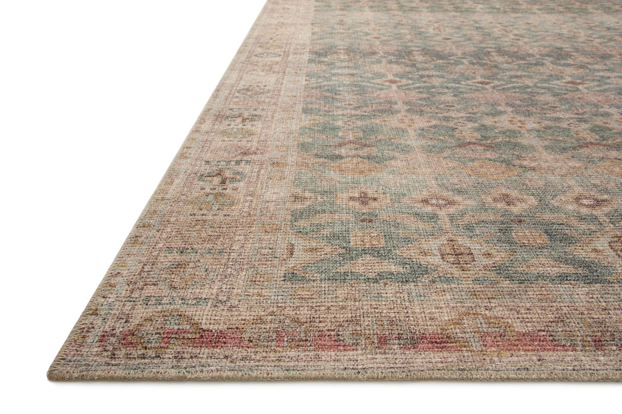 Angela Rose x Loloi Aubrey Aqua / Sand Rug