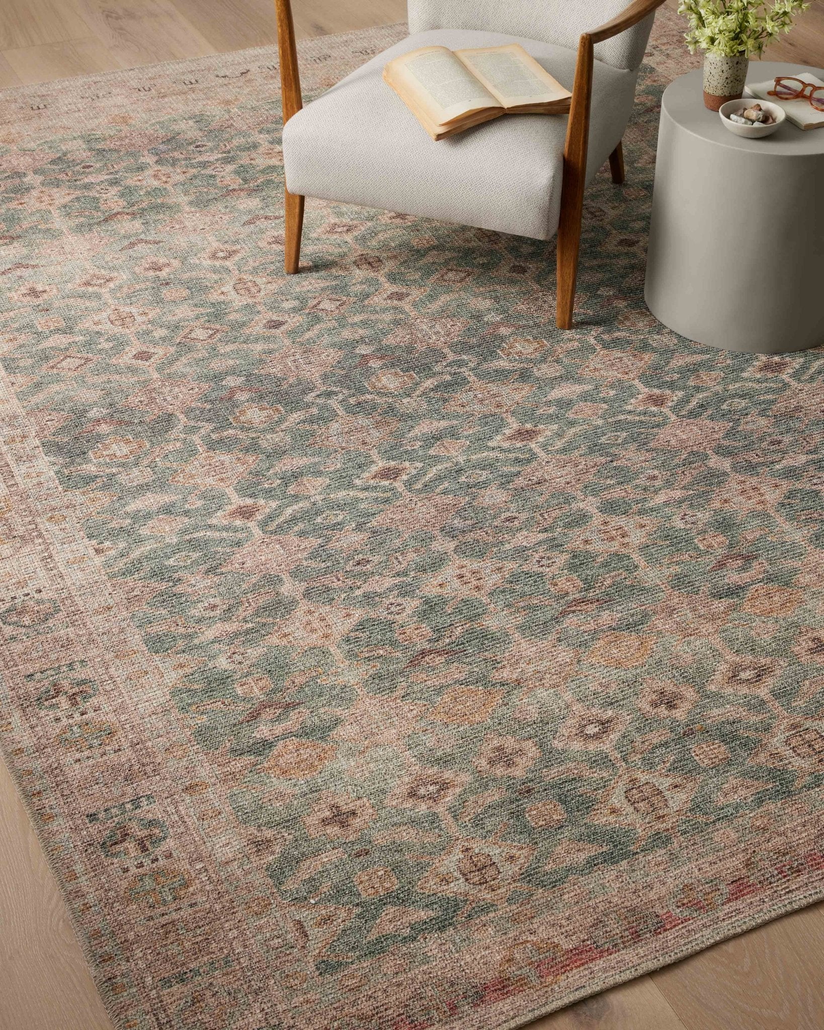 Angela Rose x Loloi Aubrey Aqua / Sand Rug