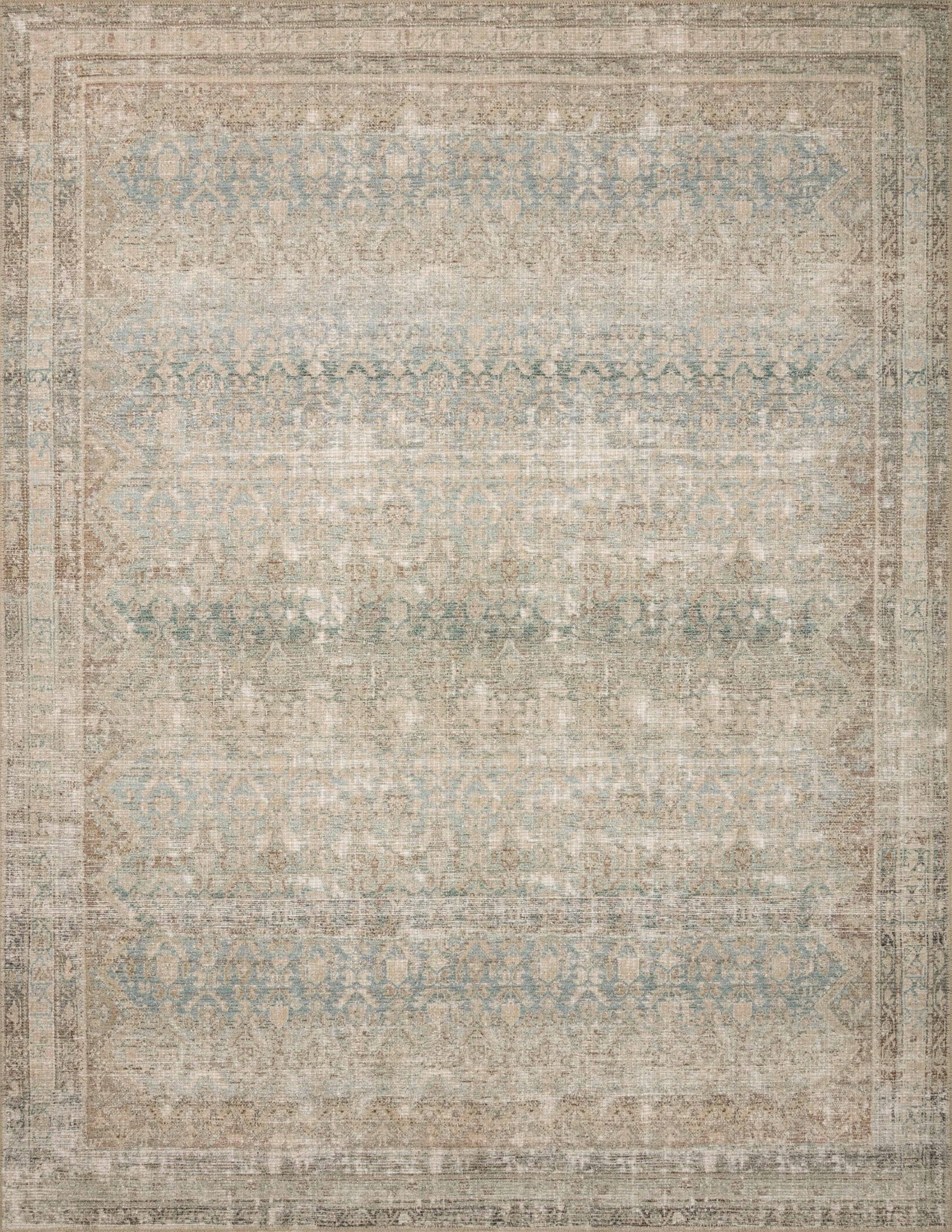 Angela Rose x Loloi Aubrey Jade / Natural Rug