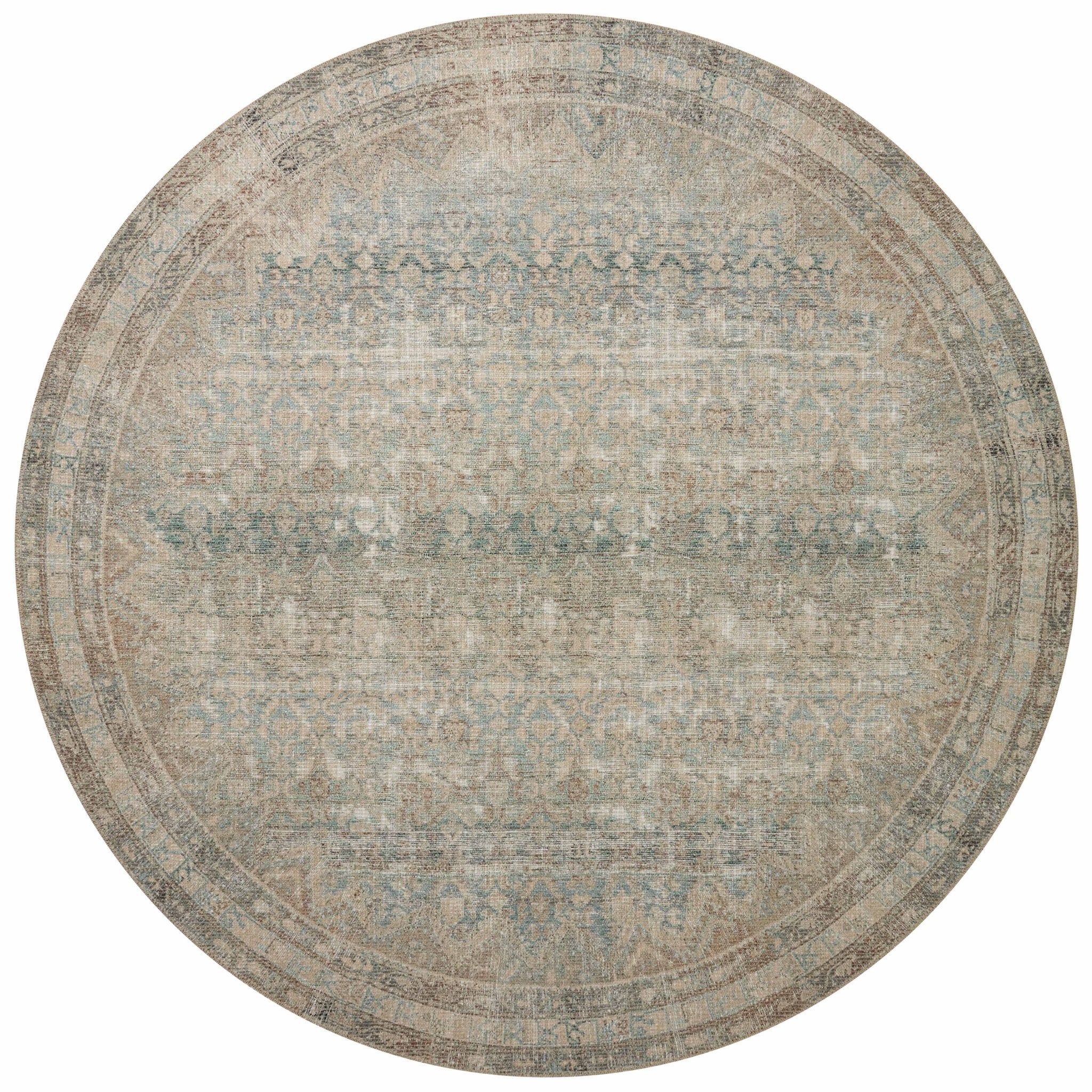 Angela Rose x Loloi Aubrey Jade / Natural Rug