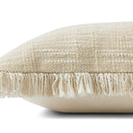 Angela Rose x Loloi Bella Sand / Natural 18'' x 18'' Cover w/Poly Pillow