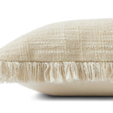 Angela Rose x Loloi Bella Sand / Natural 18'' x 18'' Cover w/Poly Pillow