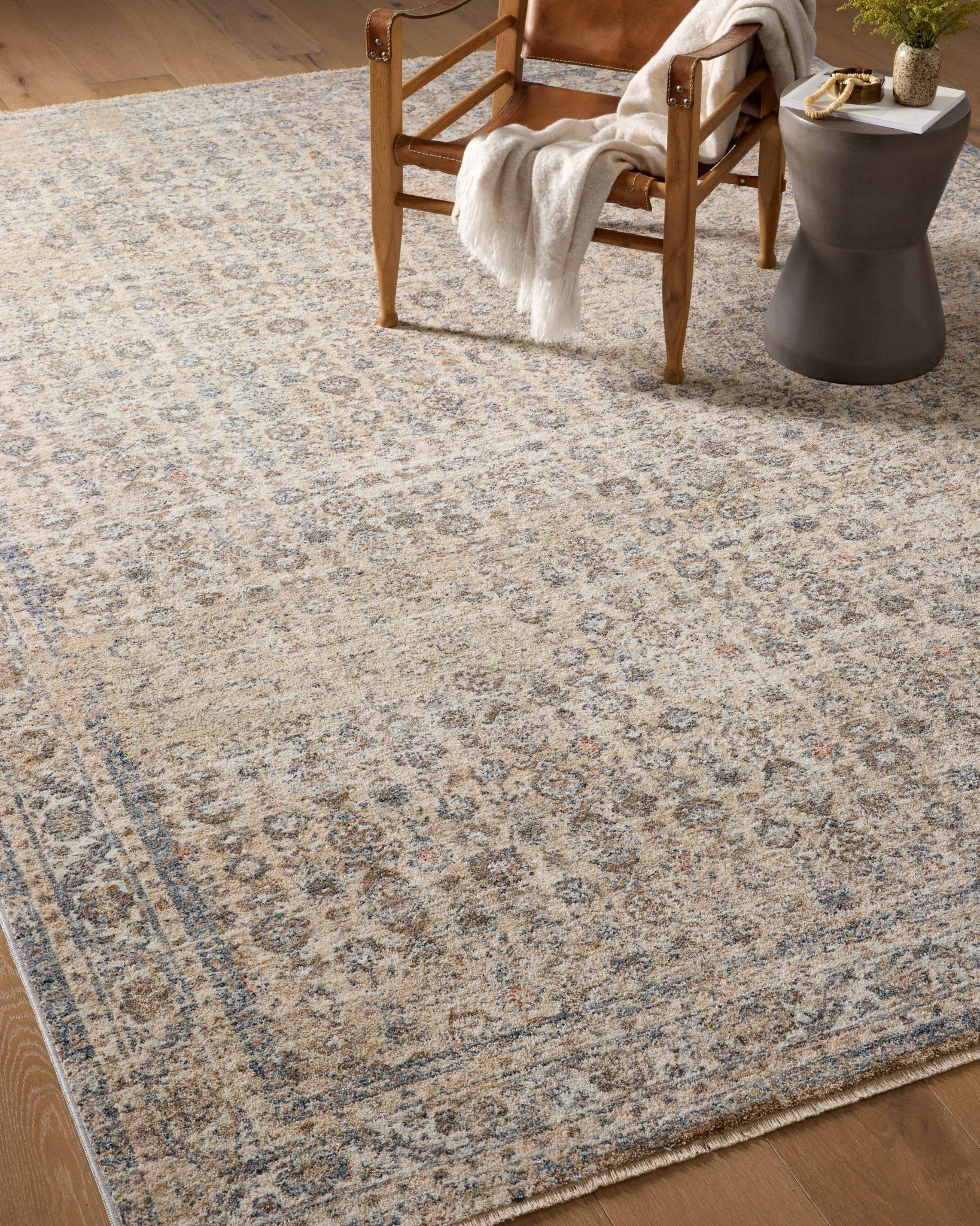 Angela Rose x Loloi Blake Beige / Denim Rug