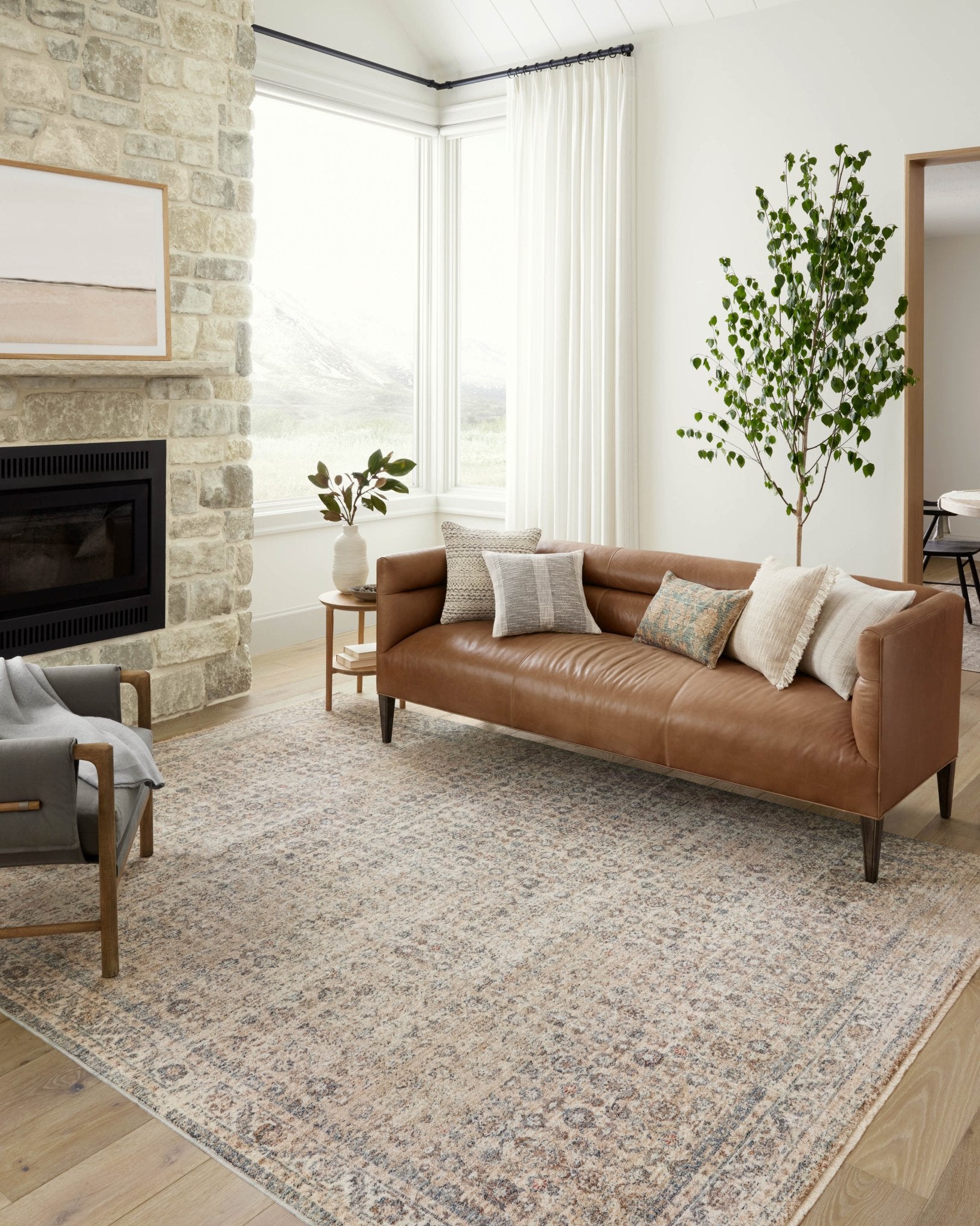 Angela Rose x Loloi Blake Beige / Denim Rug