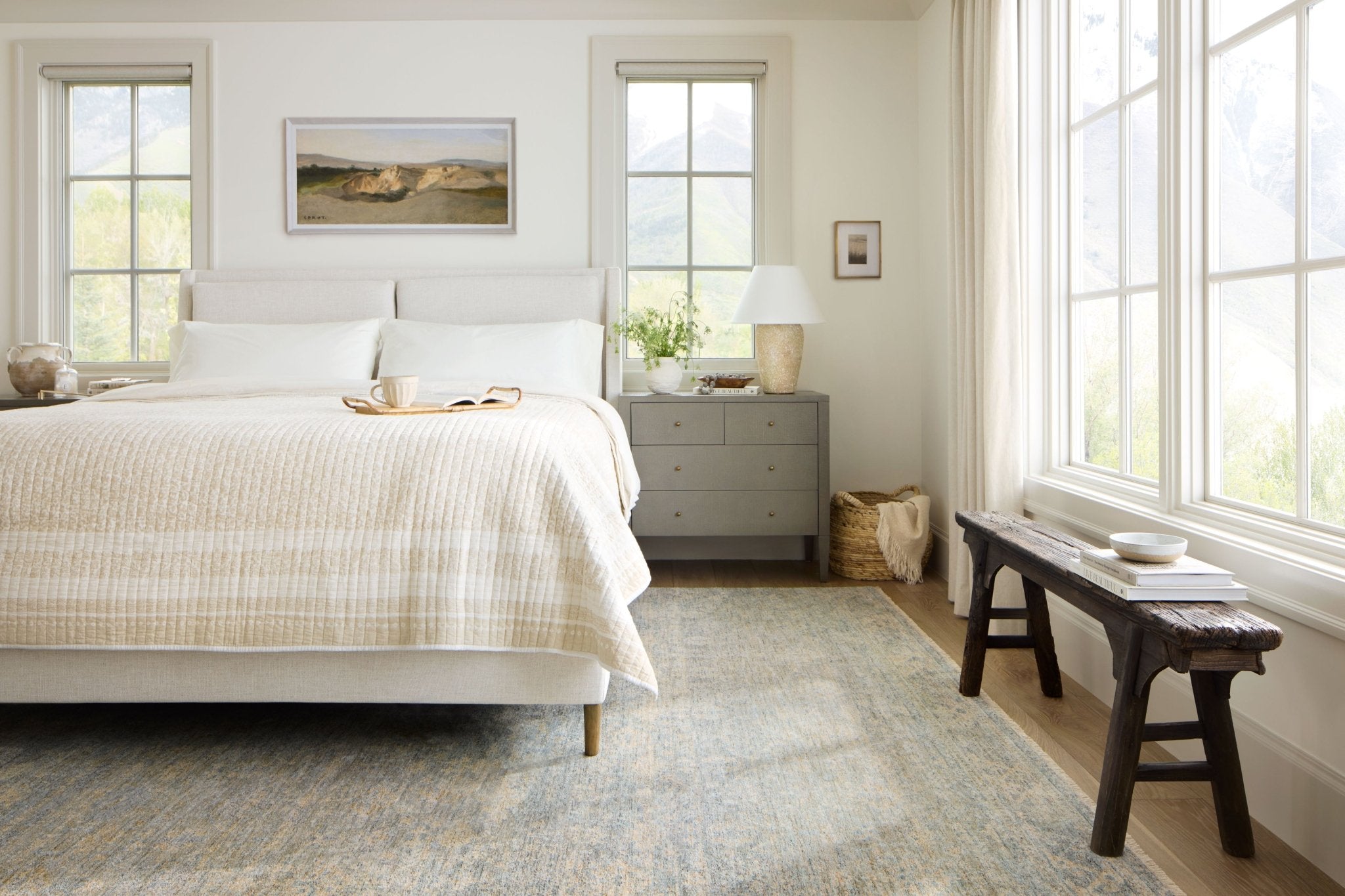 Angela Rose x Loloi Blake Sky / Beige Rug