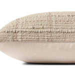 Angela Rose x Loloi Calista PAR0019 Ivory / Blush 13'' x 35'' Cover w/Poly Pillow White Cliff Studio Solid Pillows