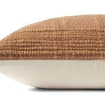 Angela Rose x Loloi Calista PAR0019 Terracotta 16'' x 26'' Cover w/Poly Pillow White Cliff Studio Solid Pillows