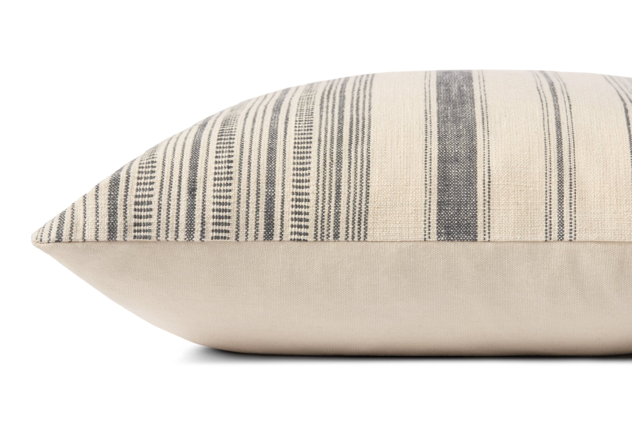 Angela Rose x Loloi Celina PAR0015 Ivory / Grey 18'' x 18'' Cover w/Down Pillow White Cliff Studio Throw Pillows