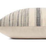 Angela Rose x Loloi Celina PAR0015 Ivory / Grey 18'' x 18'' Cover w/Poly Pillow White Cliff Studio Patterned Pillows
