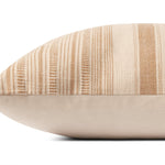 Angela Rose x Loloi Celina PAR0015 Ivory / Wheat 18'' x 18'' Cover w/Down Pillow White Cliff Studio Throw Pillows