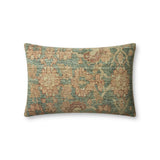 Angela Rose x Loloi Clay Teal / Terracotta 13'' x 21'' Cover Only Pillow White Cliff Studio Throw Pillows