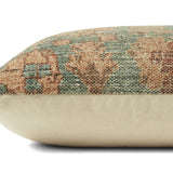 Angela Rose x Loloi Clay Teal / Terracotta 13'' x 21'' Cover Only Pillow White Cliff Studio Throw Pillows