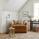 Angela Rose x Loloi Cove Navy / Natural 18'' x 18'' Cover w/Poly Pillow White Cliff Studio Patterned Pillows