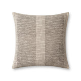 Angela Rose x Loloi Dusk Charcoal / Ivory 18'' x 18'' Cover w/Down Pillow White Cliff Studio Throw Pillows